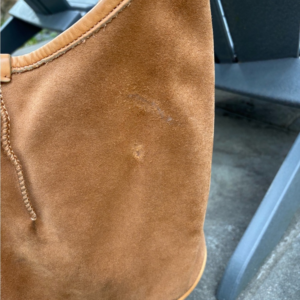 UGG Tan Suede Crossbody Bag with Relaxed Design - Picture 7 of 14